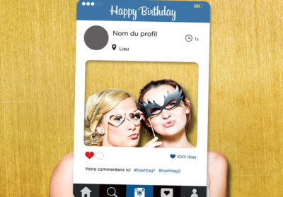 Cadre photobooth Instagram personnalisé