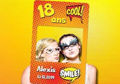 Cadre photobooth BD Comics