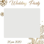 Cadre photobooth personnalisable - Ambiance hivernale