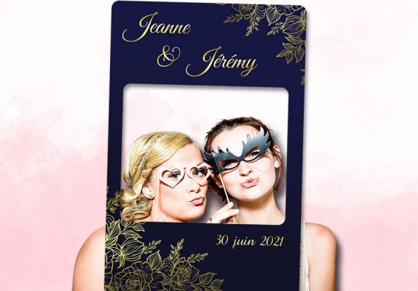 Cadre Selfie Personnalisable Pour Mariage - Décoration Florale Sur Mesure - Neuf - Marque So Bespoke