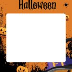 Cadre photobooth personnalisable - Citrouilles d'Halloween