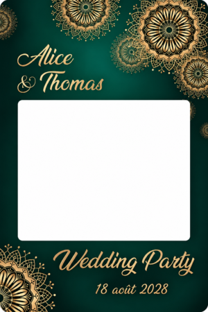 Cadre-photobooth-mariage-decoration-vert-or-bis