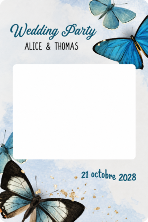 Cadre-photobooth-personnalisable-mariage-decoration-papillons-bleus-600x900