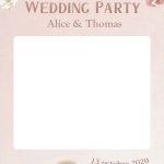 cadre photobooth mariage decoration fleurs papier