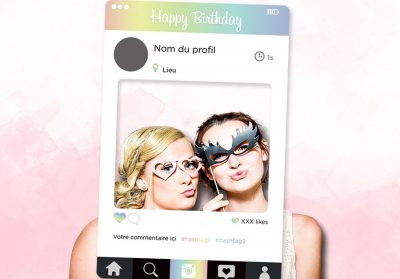 cadre photobooth geant instagram evenement entreprise