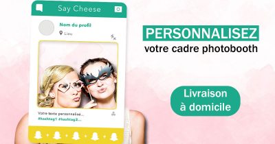 cadre photobooth snapchat personnalisable
