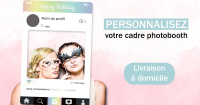 cadre photobooth polaroid geant personnalise instagram