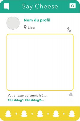 personnalisation cadre photobooth snapchat evenement