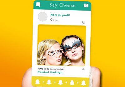 cadre a selfie geant personnalisable snapchat