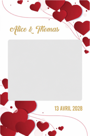 Cadre photobooth géant a personnaliser animation mariage