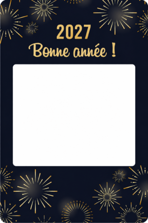 Cadre photobooth nouvelle année 2027