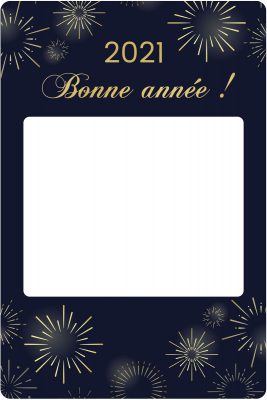 cadre photobooth personnalisable reveillon nouvel an 2021