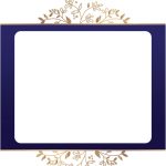 cadre-photobooth-mariage-decoration-bleu-ornement-or