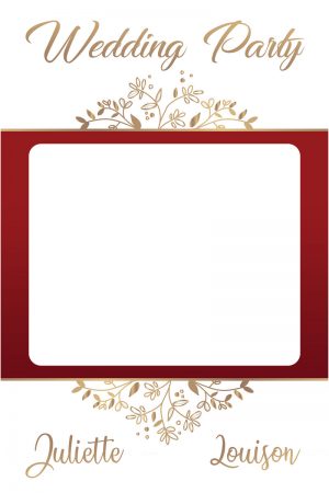 cadre-photobooth-mariage-decoration-rouge-dore