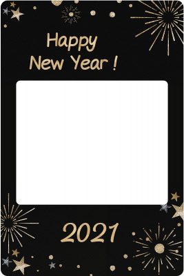 cadre photobooth personnnalisable reveillon nouvel an