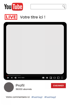 cadre ohotobooth youtube personnalisable