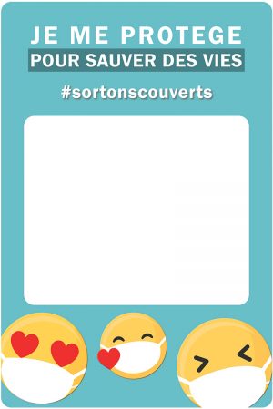 cadre photobooth support communication covid coronavirus masque obligatoire