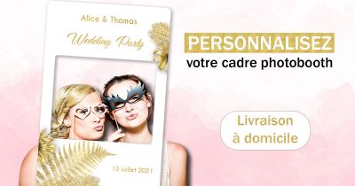 Cadre-photobooth-personnalise-decoration-tropical-blanc-or