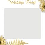 Cadre-photobooth-personnalise-theme-tropical-blanc-or