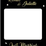 cadre-photobooth-mariage-cerisier-noir-or-decoration