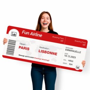 billet-avion-geant-rouge-personnalise-impression-en-ligne