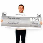 Chèque factice personnalisable - Gris