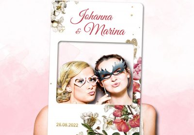 cadre-photobooth-bapteme-personnalisable-pastel-floral