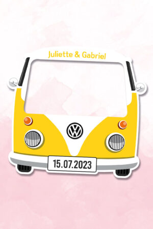 Cadre-photobooth-camper-van-jaune-personnalisable