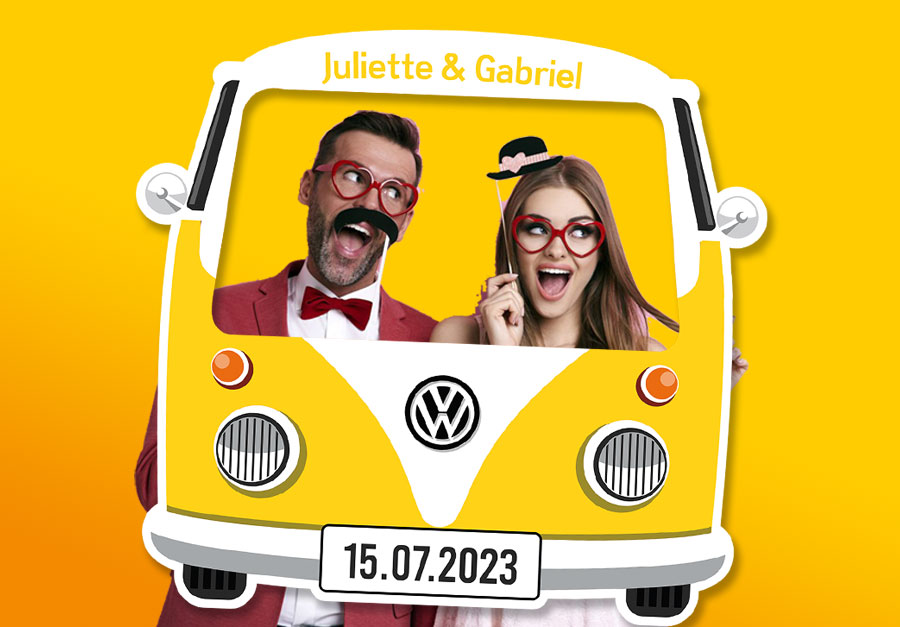 Creation-Cadre-photobooth-camper-van-jaune-personnalisable