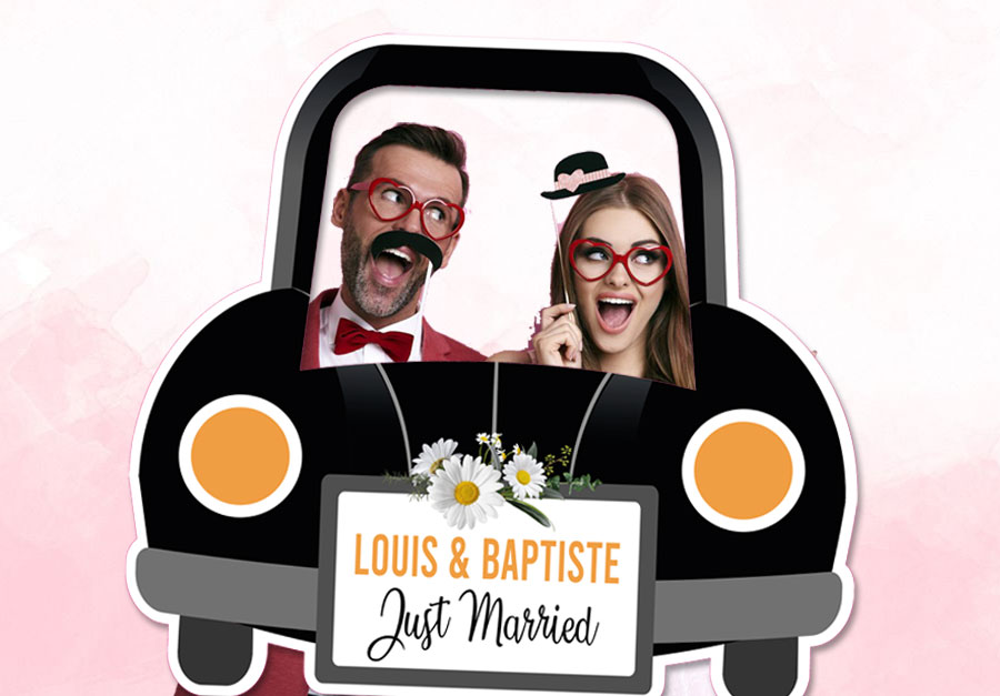 animation-cadre-photobooth-mariage-voiture-noire