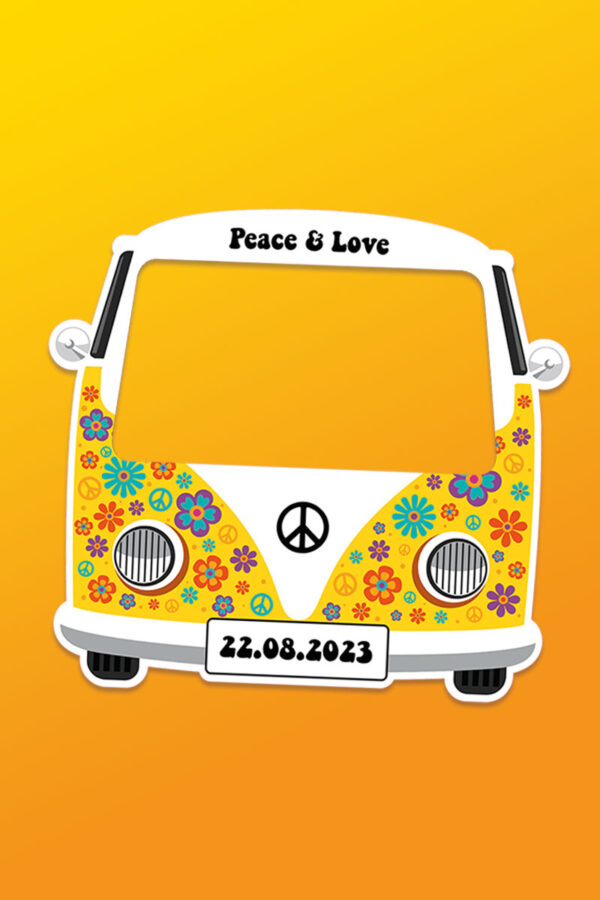 cadre-photobooth-forme-van-hippie-jaune-personnalise