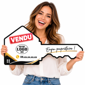 clé géante agence immobiliere personnalisée