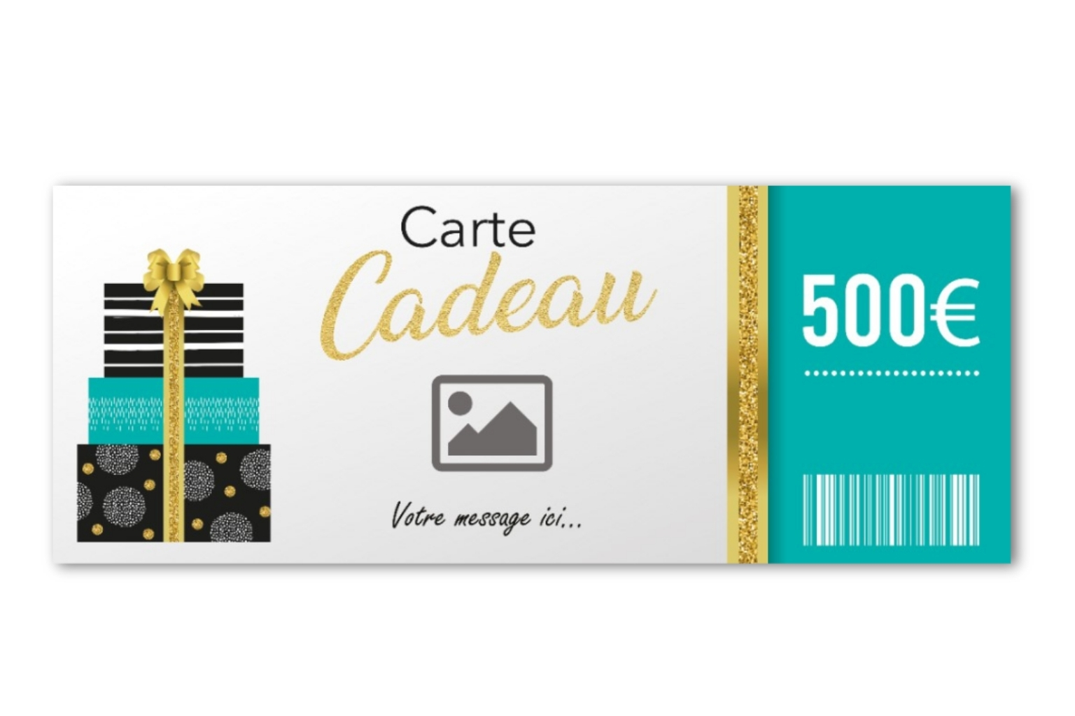 Cheque cadeau geant personnalisable a imprimer