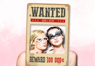 cadre-photobooth-personnalise-wanted-western-cowboy