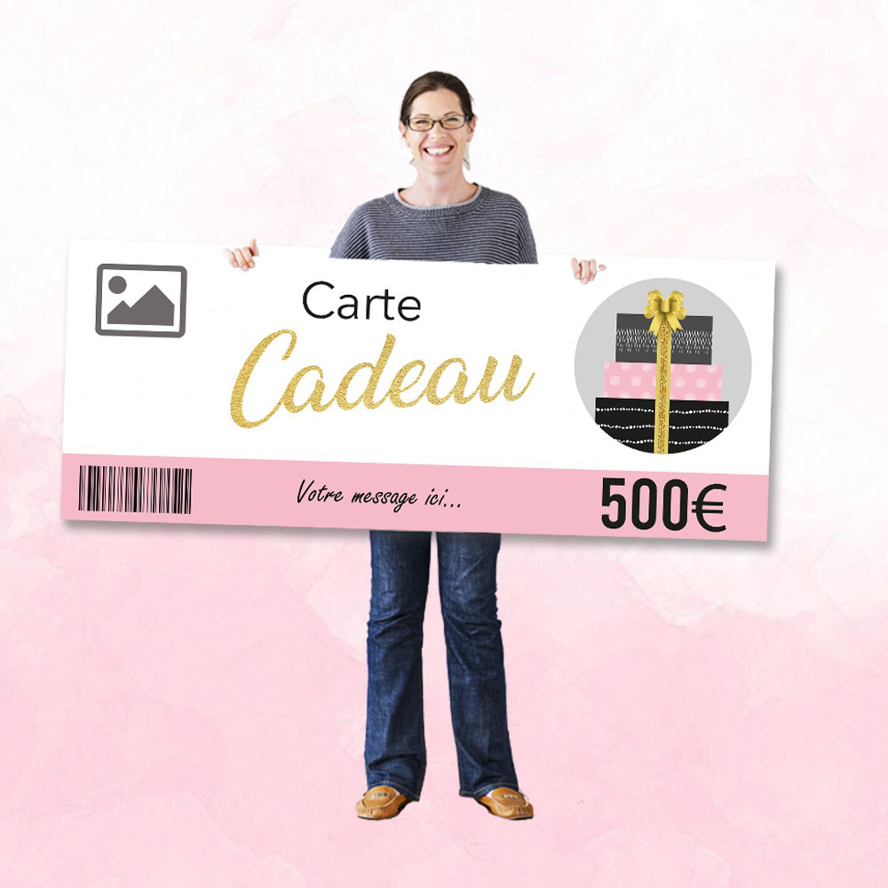 Carte Dorée à Gratter Personnalisable - 22x11 Cm - Pour Anniversaire, Chèque-cadeau, Voyage - Création Cadeau DIY