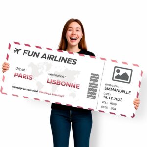 cadeau-mariage-Billet-avion-geant-personnalisable