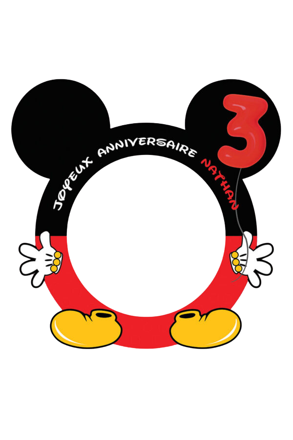 cadre-photobooth-mickey-anniversaire-enfant-3-ans - Modifié cadre-photobooth-mickey-anniversaire-enfant-3-ans