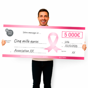 Cheque factice Octobre Rose Remise de Dons 2026