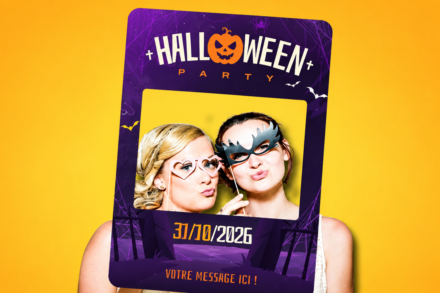 Cadre photobooth personnalisable – Halloween party Cadre photobooth personnalisable – Halloween party