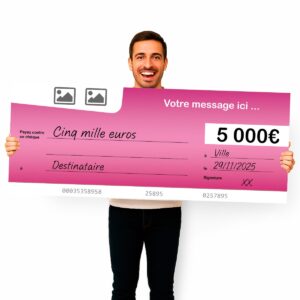 impression-en-ligne-cheque-geant-personnalise-rose