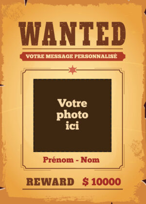 Affiche-Wanted-personnalisée