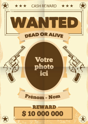 Poster-Wanted-personnalisé