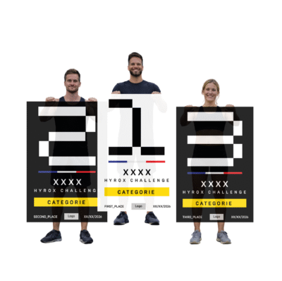 Banderoles drapeaux poidum hyrox impression