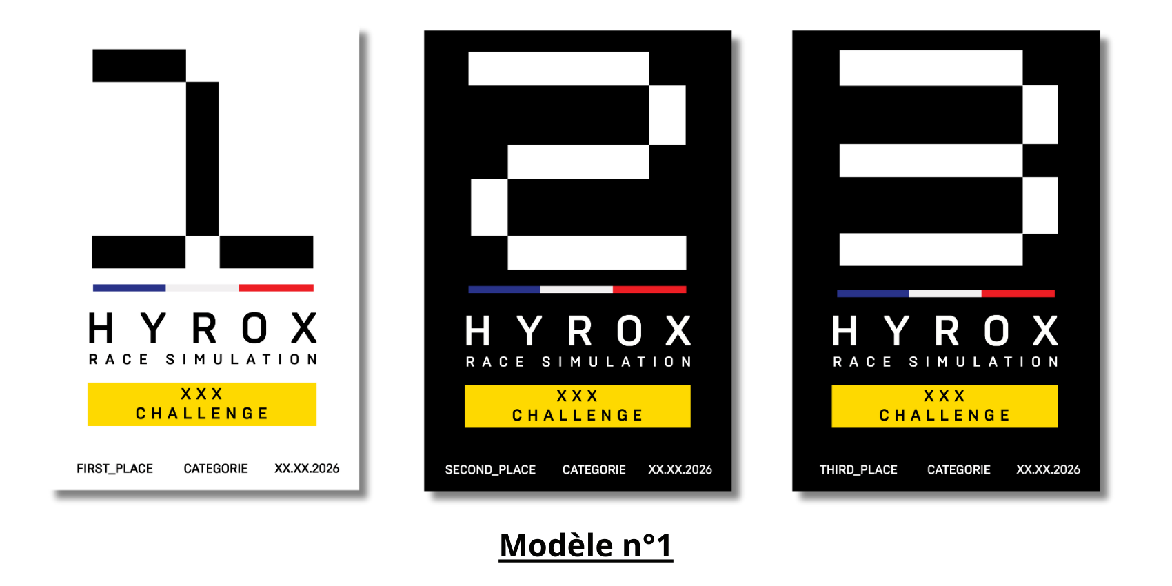 Impression Drapeaux Finishers Hyrox personnalisés Impression Drapeaux Finishers Hyrox personnalisés